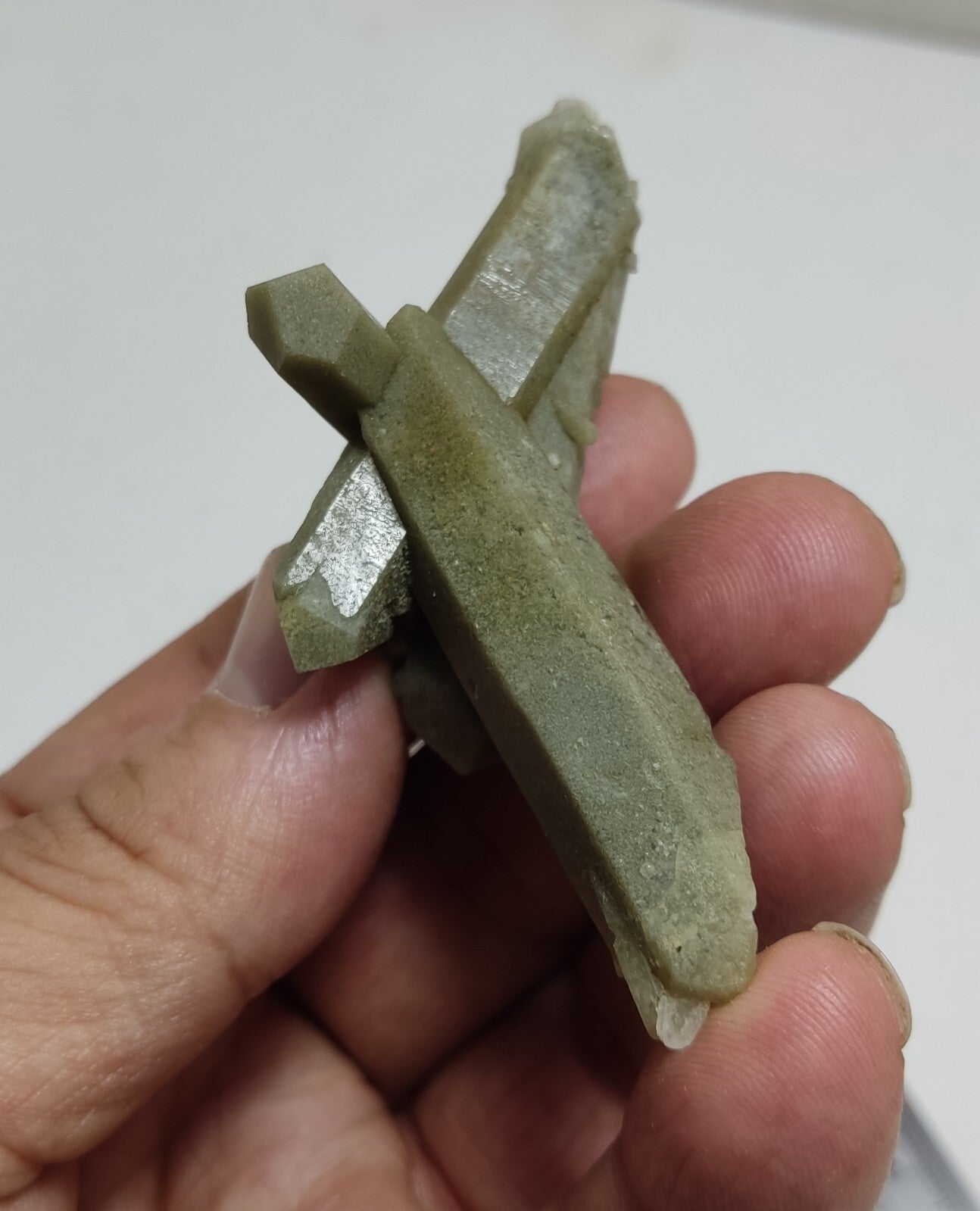 An Aesthetic Natural terminated Chlorite Quartz specimen with brookite 36 grams