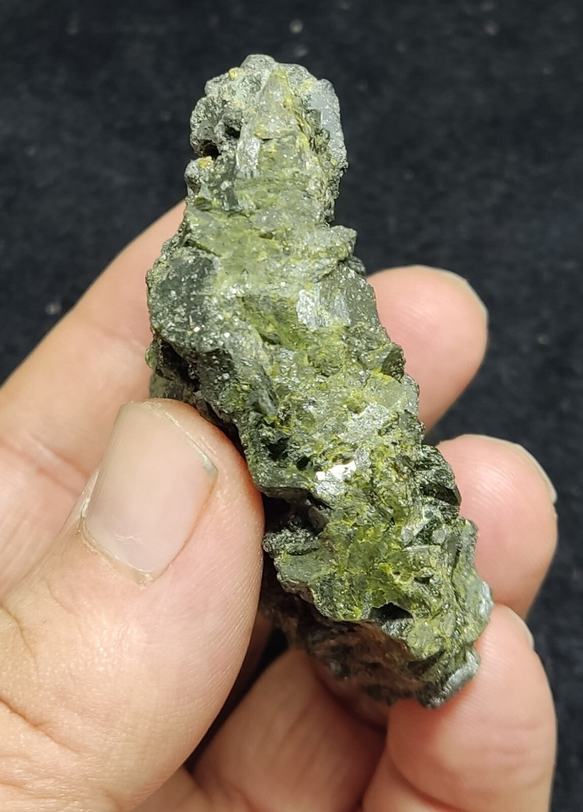 An Aesthetic Natural terminated epidote crystal specimen 131 grams