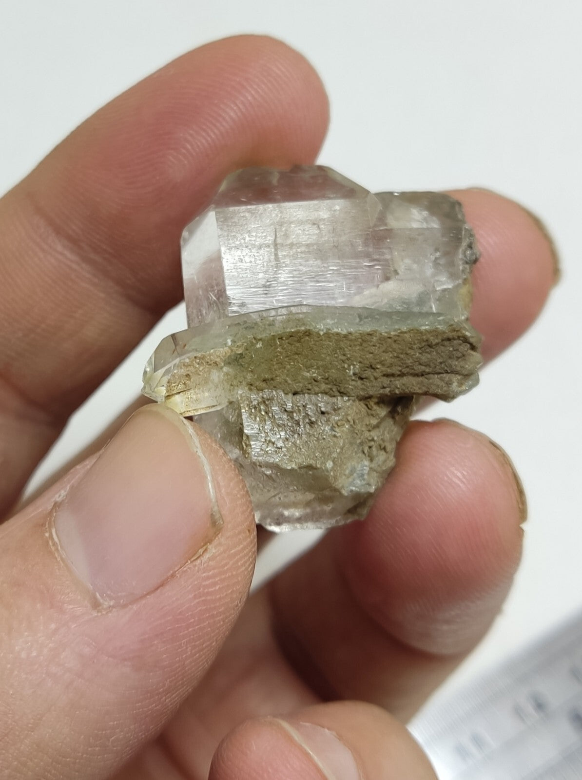 An Aesthetic Natural terminated chlorite Quartz specimen 16 grams