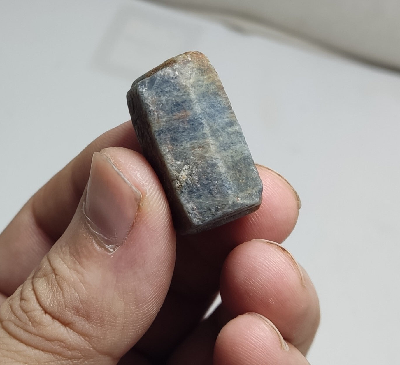 An aesthetic specimen of terminated sapphire crystal 23 grams