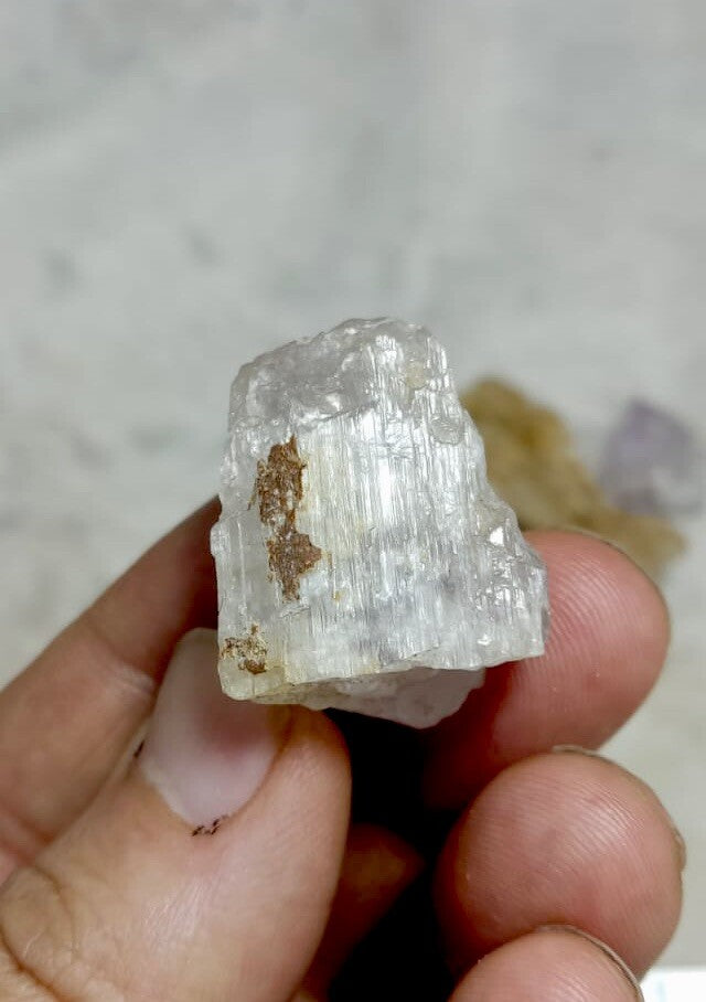 57 Grams Natural Spodumene/Kunzite Crystals.