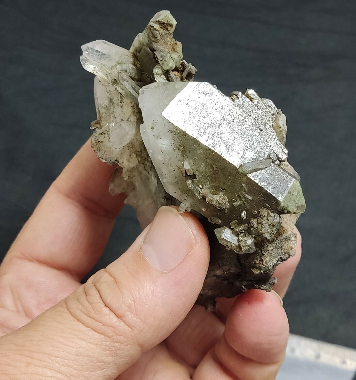 An Aesthetic Natural beautifully terminated Chlorite Quartz crystal 163 grams