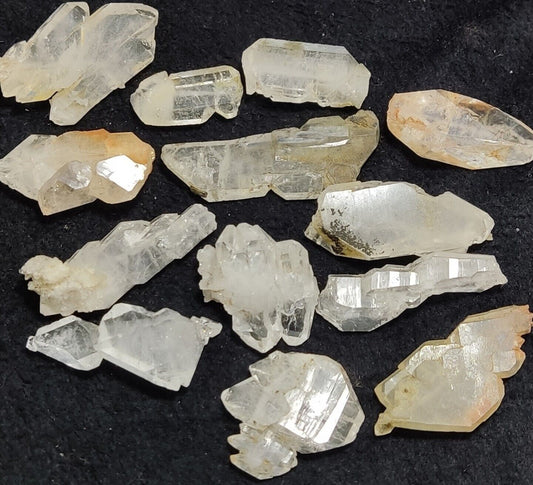 13 Faden/chlorite quartz Crystals