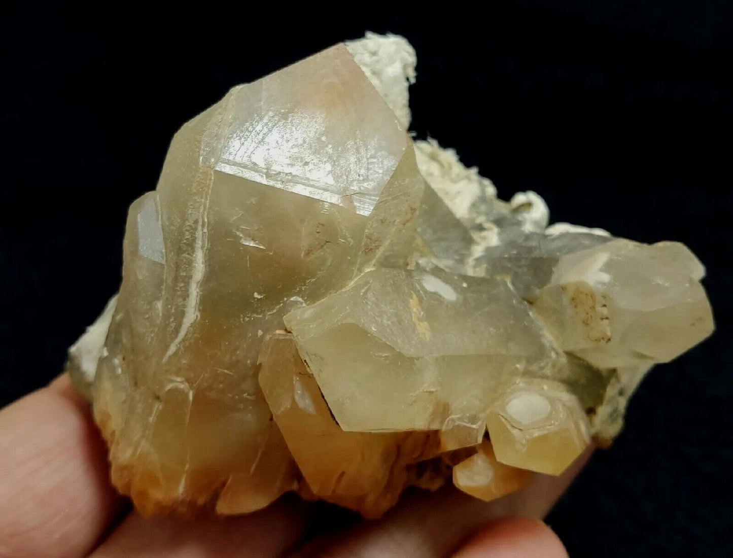 Amphibole included quartz cluster specimen 179 grams