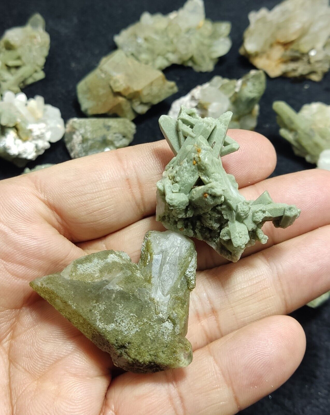 480 grams Chlorite Quartz crystals