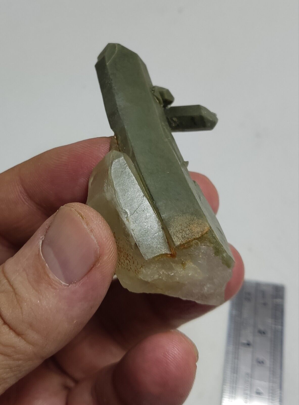 An Aesthetic Natural beautifully terminated Chlorite Quartz specimen 52 grams