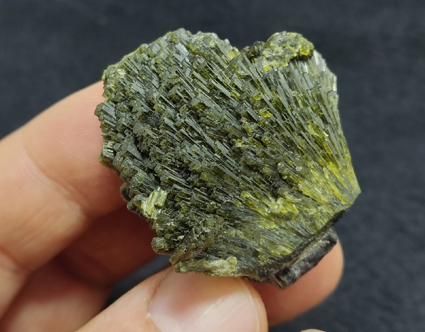 Single natural Epidote Crystal spray formations 54 grams