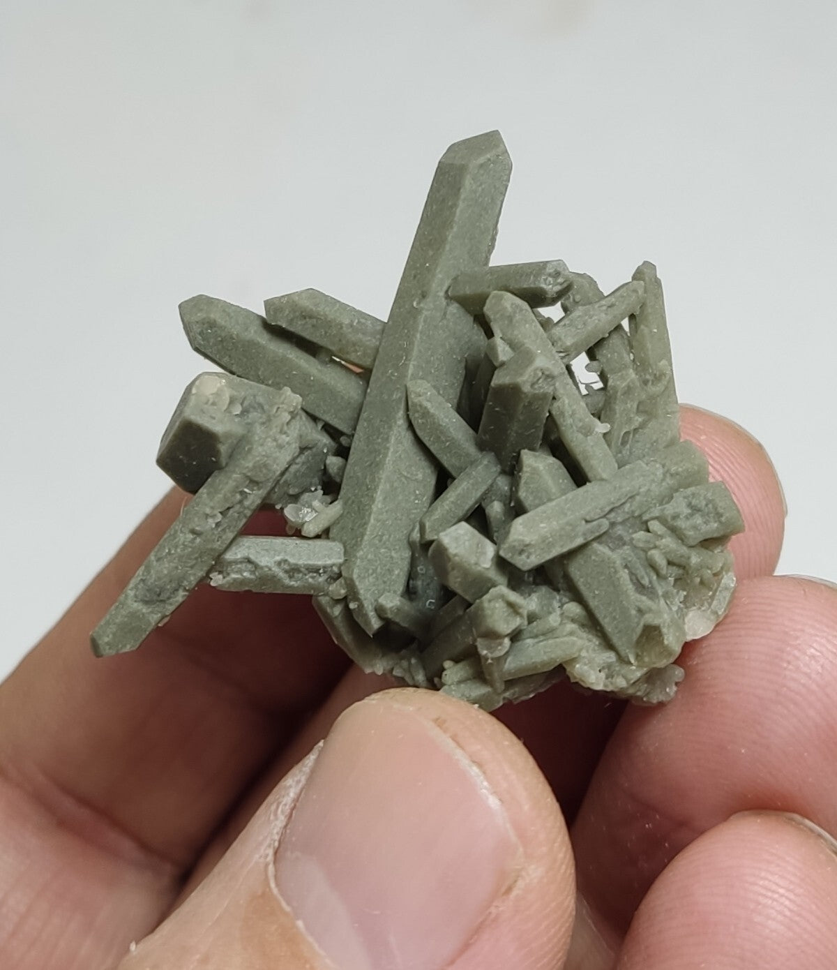 An Aesthetic Natural miniature terminated Chlorite Quartz cluster 11 grams