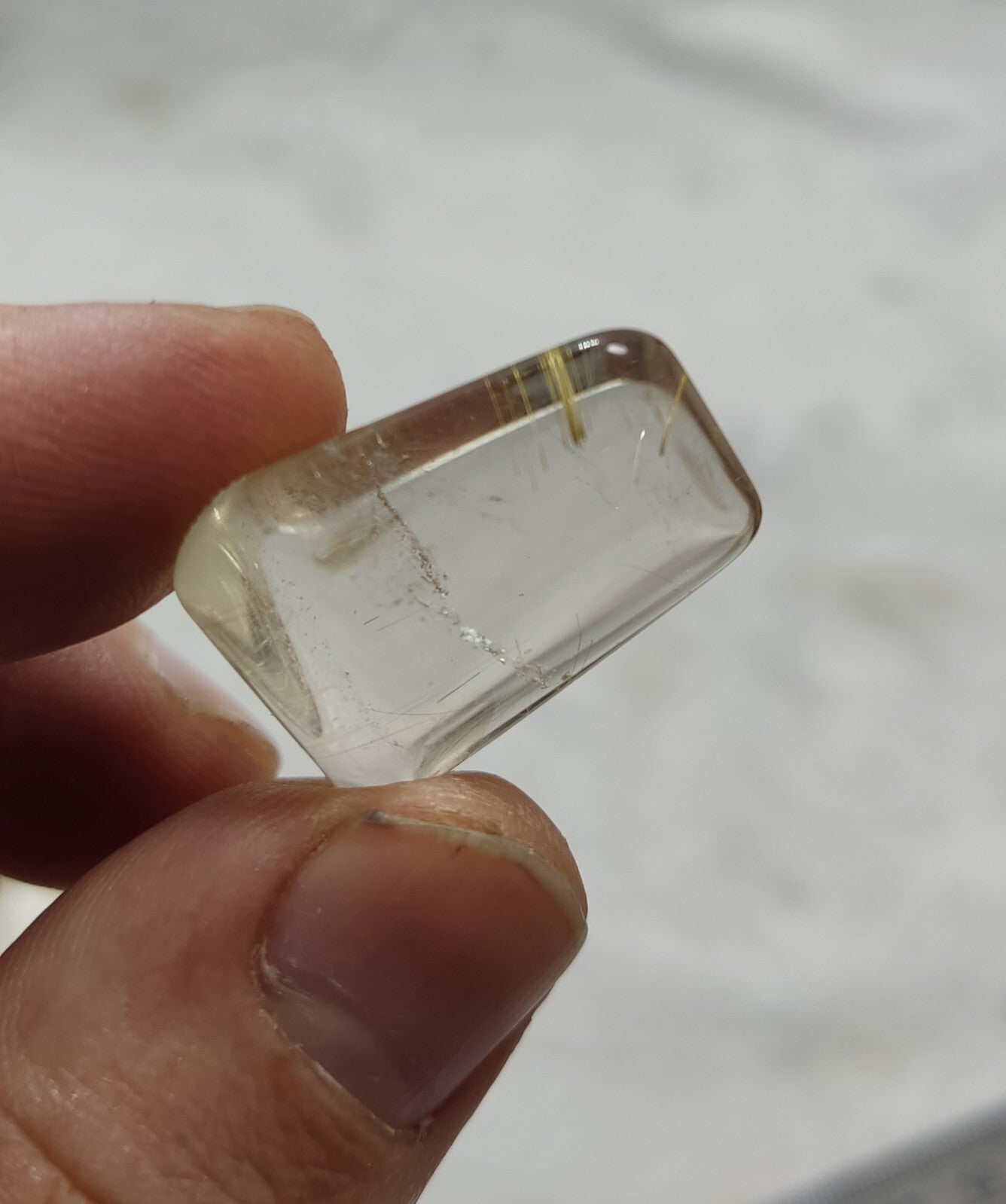 An amazing lot of Rutilated polished quartz tumbles 53 grams