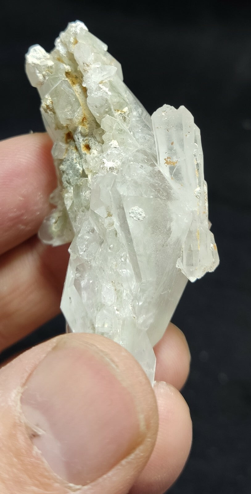 An amazing specimen of terminated faden Quartz crystal 45 grams