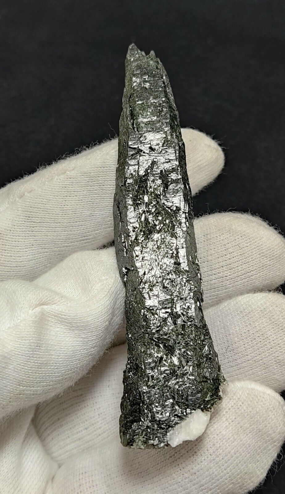 An Aesthetic Natural etched terminated Chlorite Quartz crystal specimen 34 grams