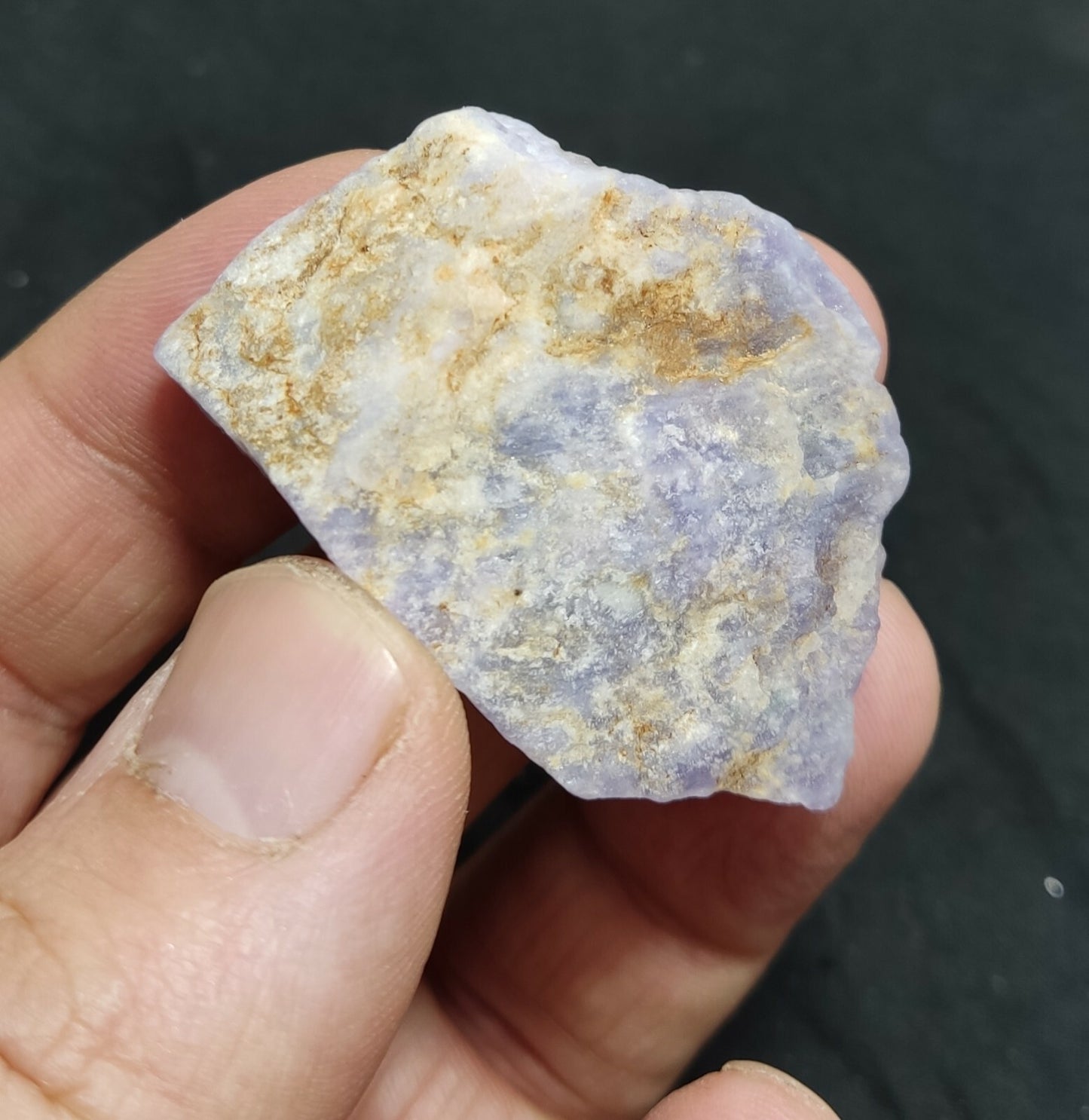 An amazing specimen of rough hackmanite chunk highly Tenebrescent 29 grams