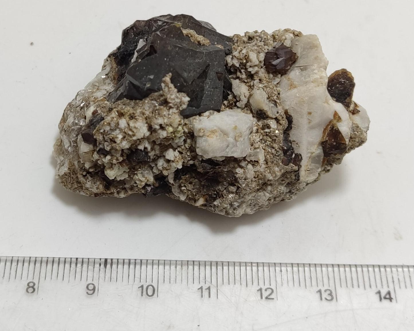 An amazing specimen of andradite garnet crystals cluster 61 grams