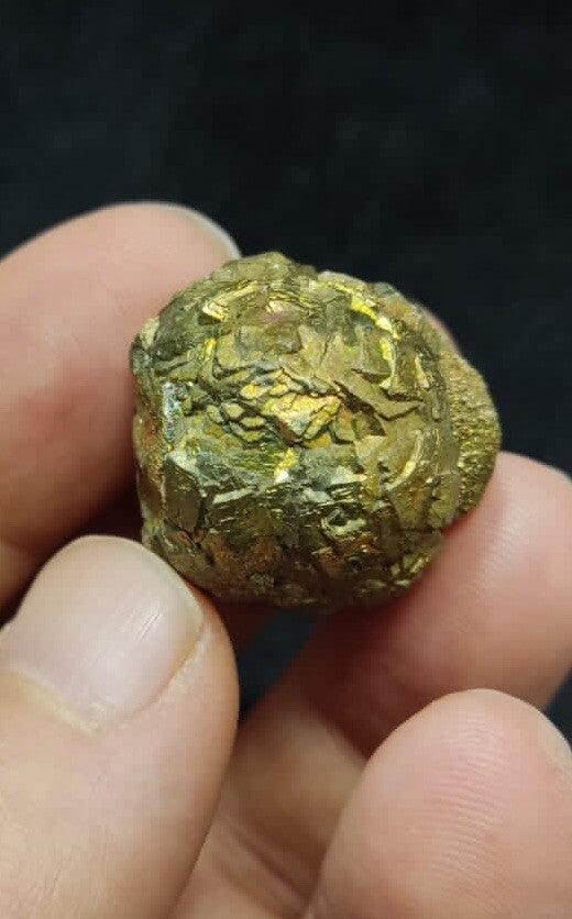 Natural Iridescent Pyrite Nodule Shape Specimen 36 Grams.