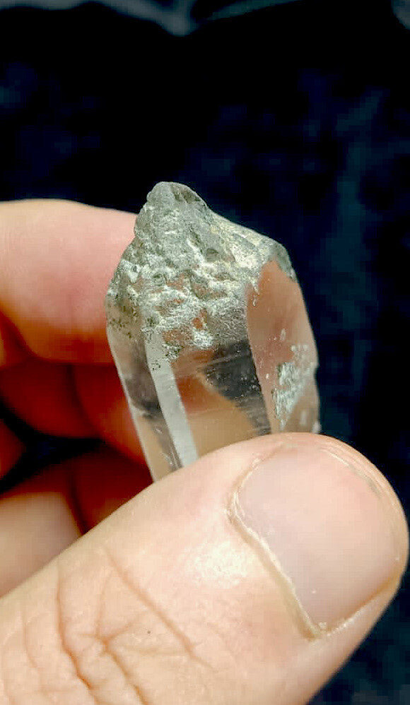 Natural Chlorite Quartz Crystal 21 Grams