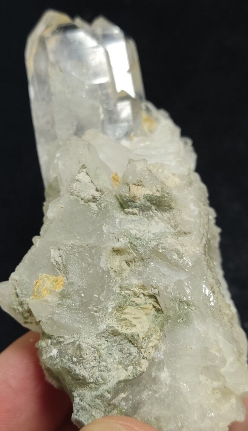 An Aesthetic specimen of chlorite Quartz cluster 167 grams