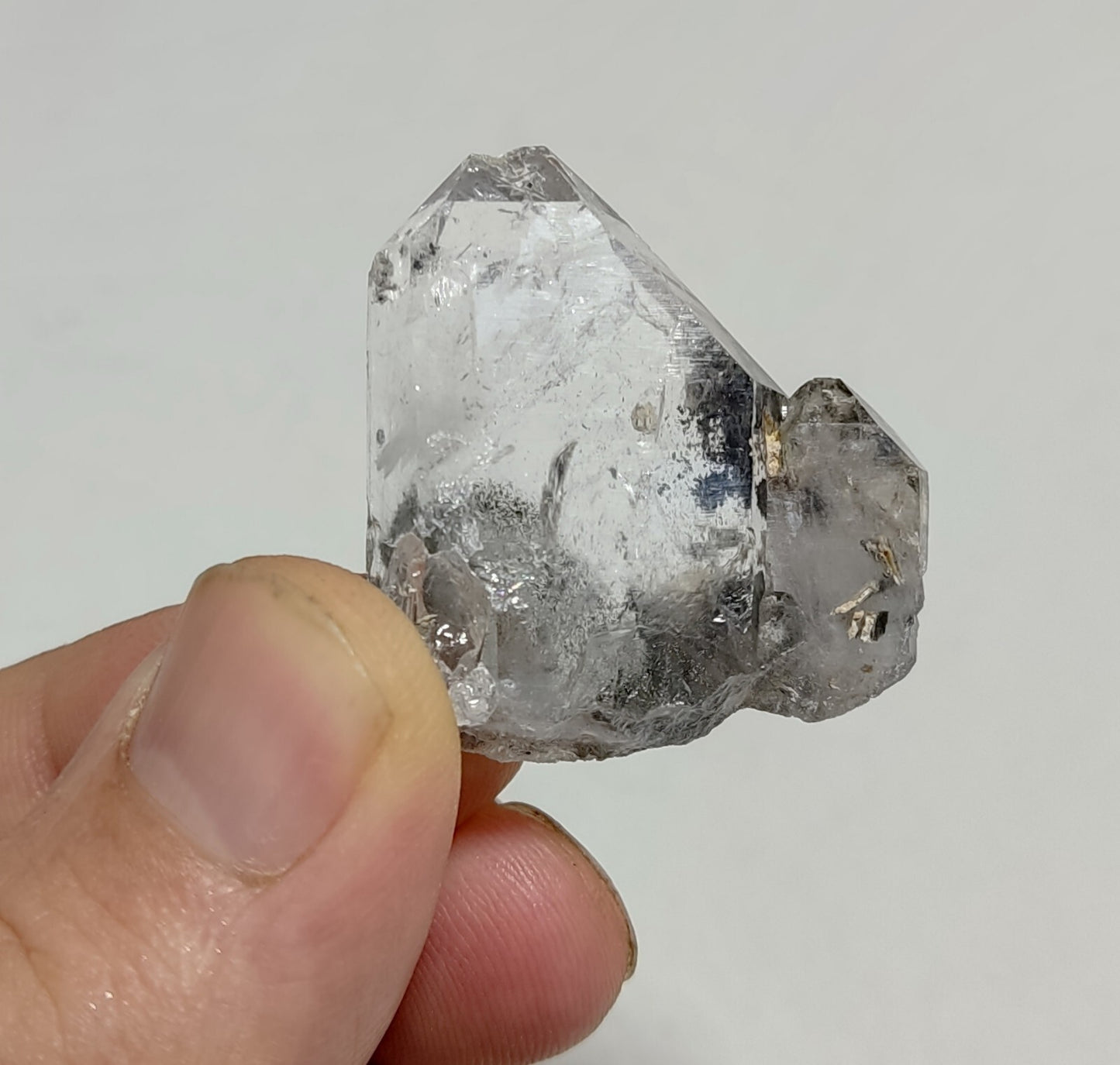 Small Tabular Quartz Crystal With Brookite Inclusions 16 grams