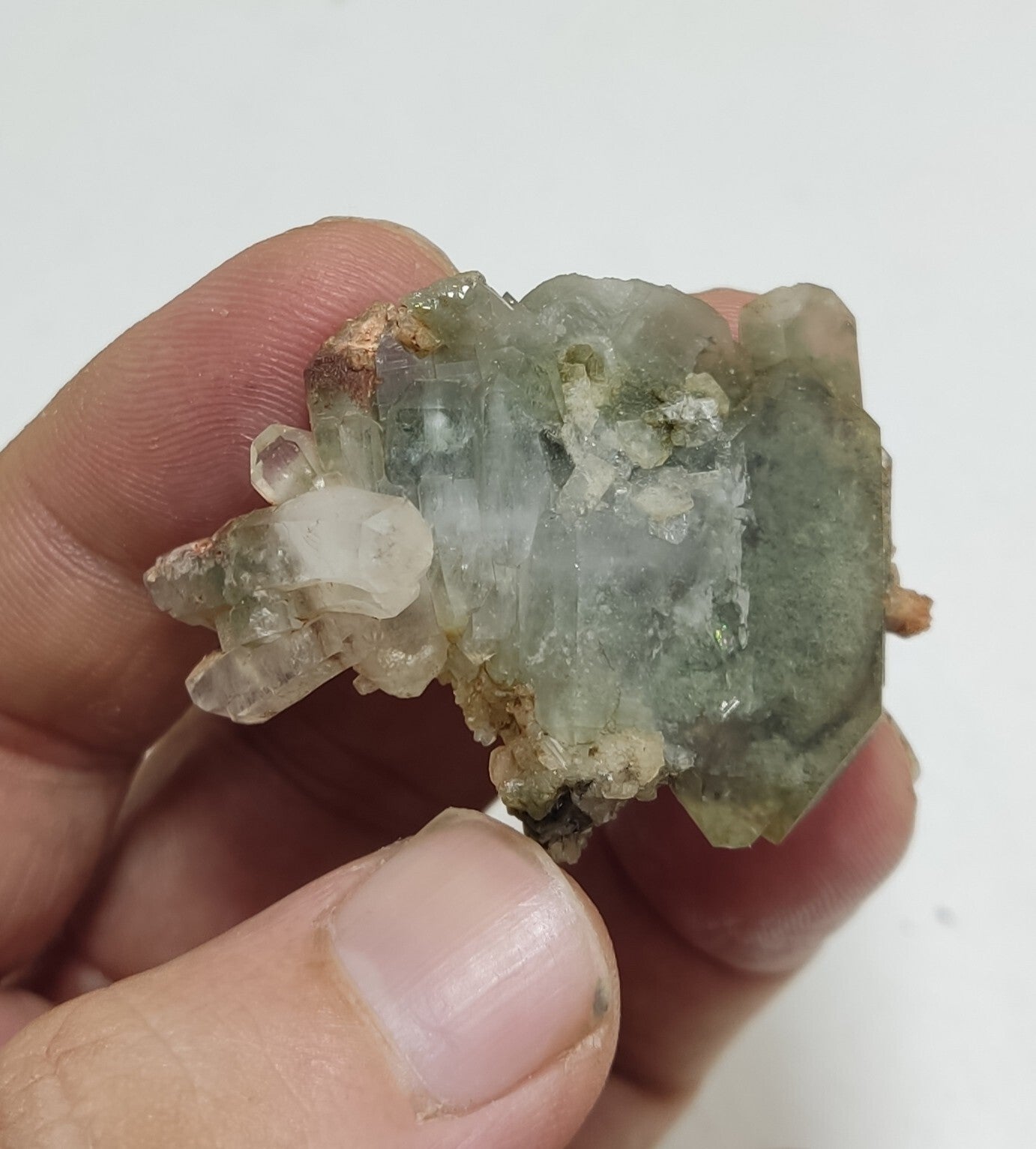 An Aesthetic specimen of chlorite quartz 19 grams