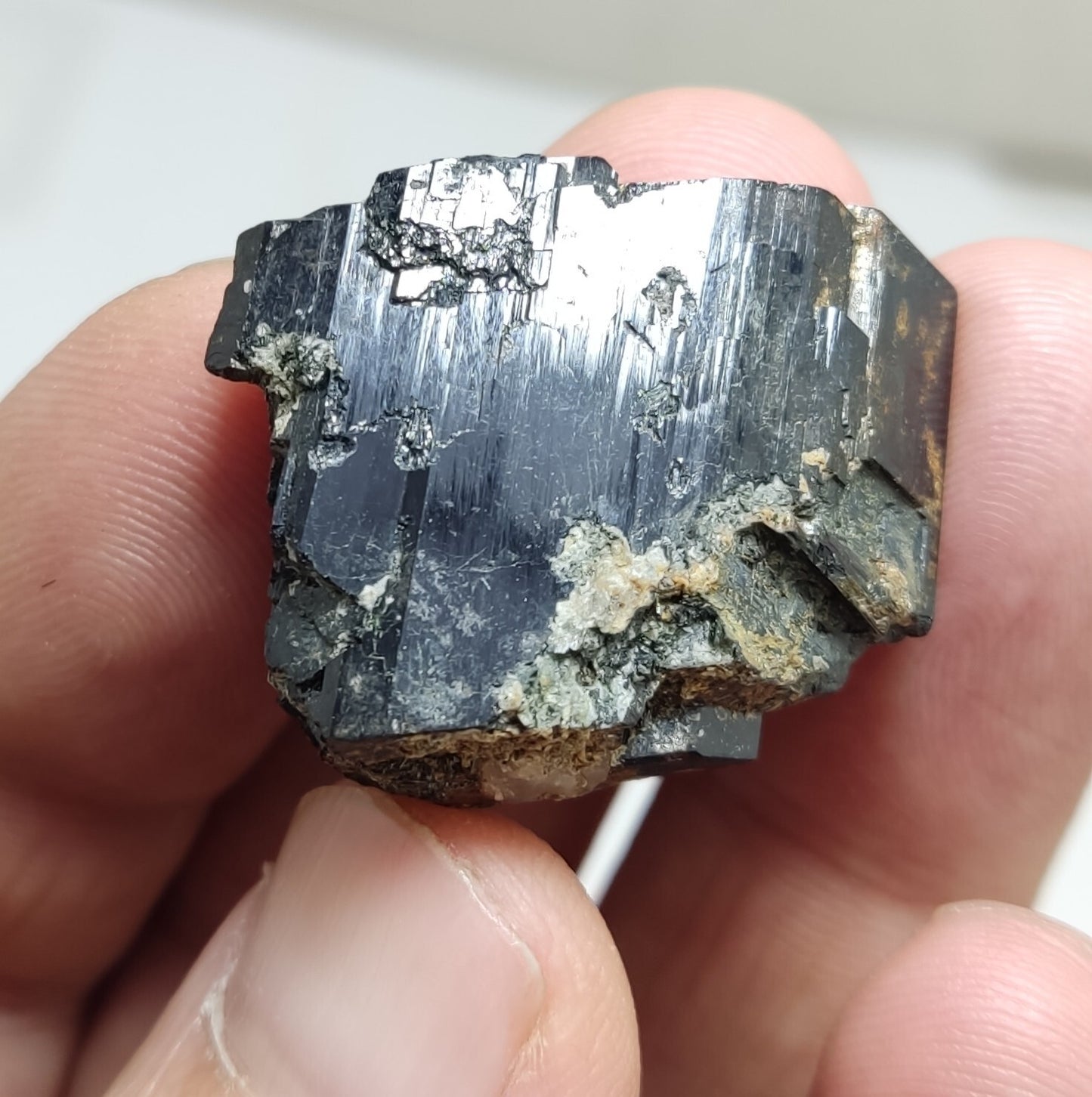 An aesthetic specimen of terminated aegirine crystal 19 grams