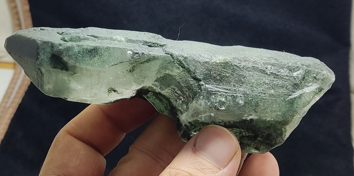 An Aesthetic Natural beautifully terminated chlorite Quartz specimen 260 grams