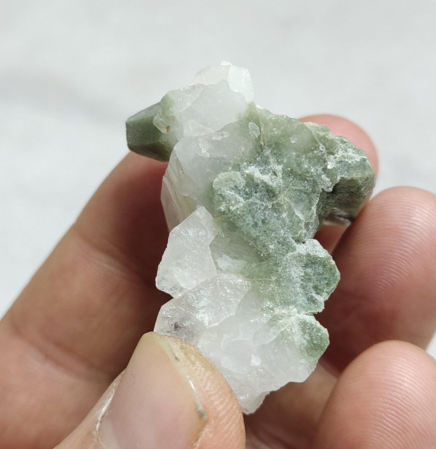 An Aesthetic Natural beautifully terminated Chlorite Quartz specimen 28 grams