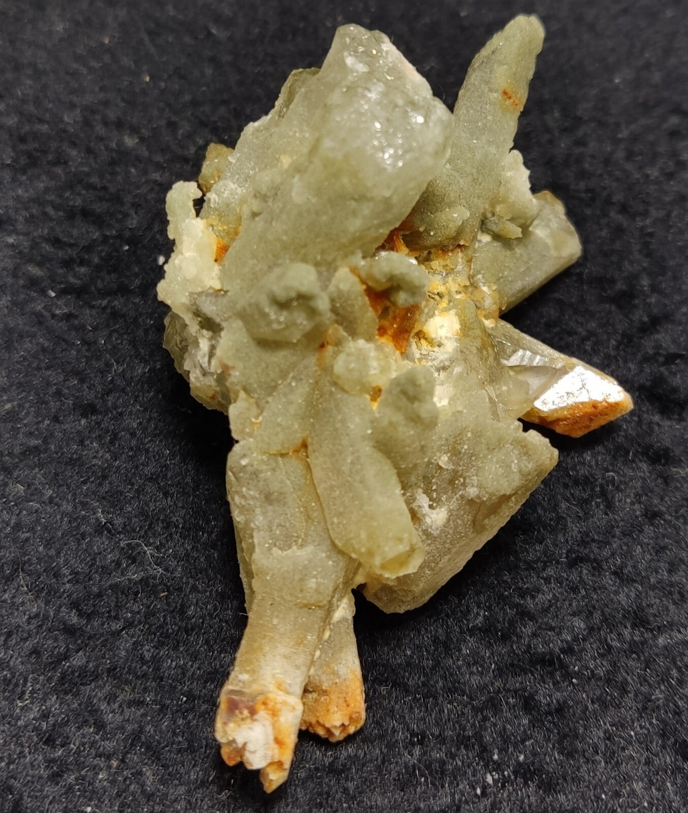 An Aesthetic terminated chlorite Quartz cluster 45 grams
