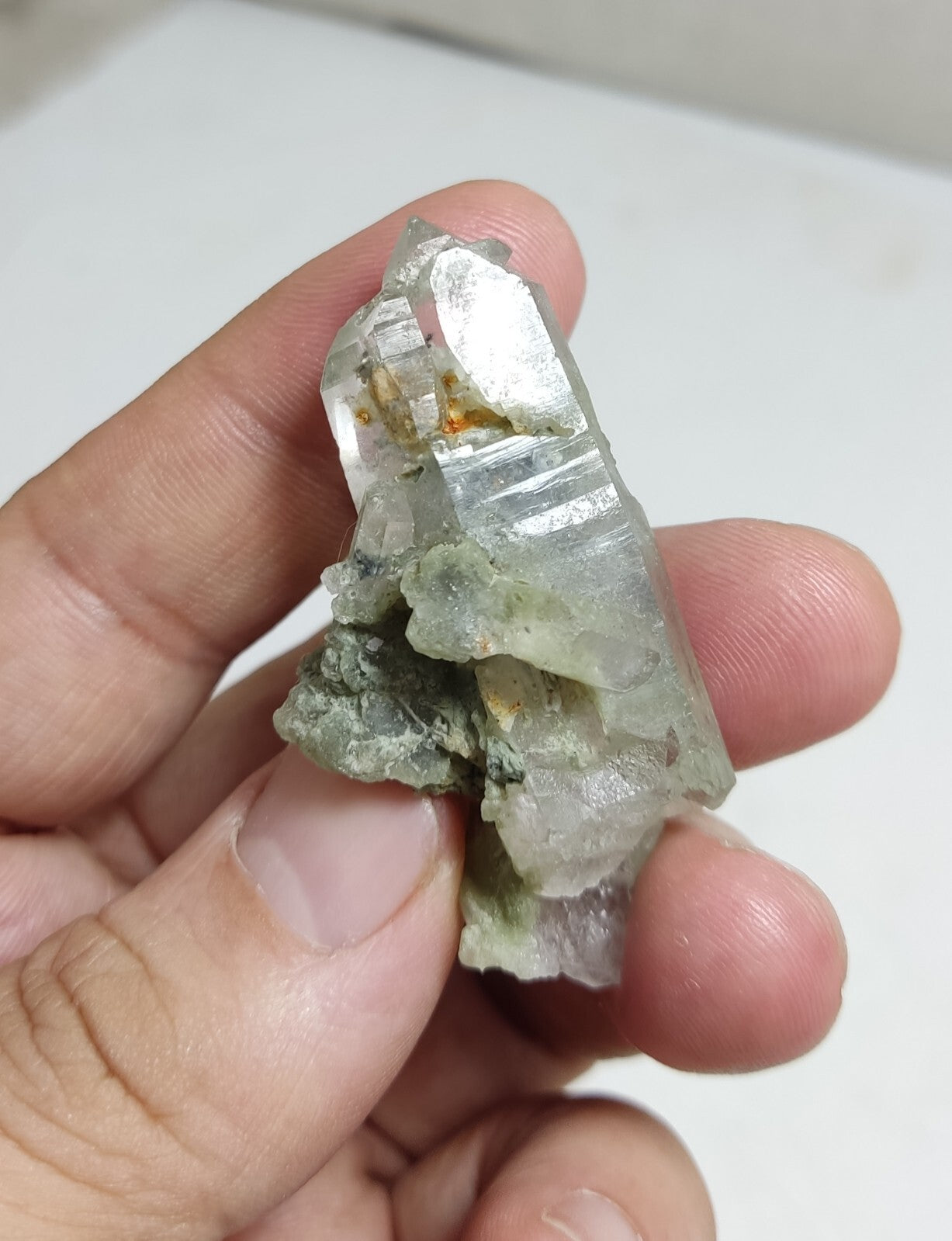 An Aesthetic Natural beautifully terminated Chlorite Quartz specimen 23 grams