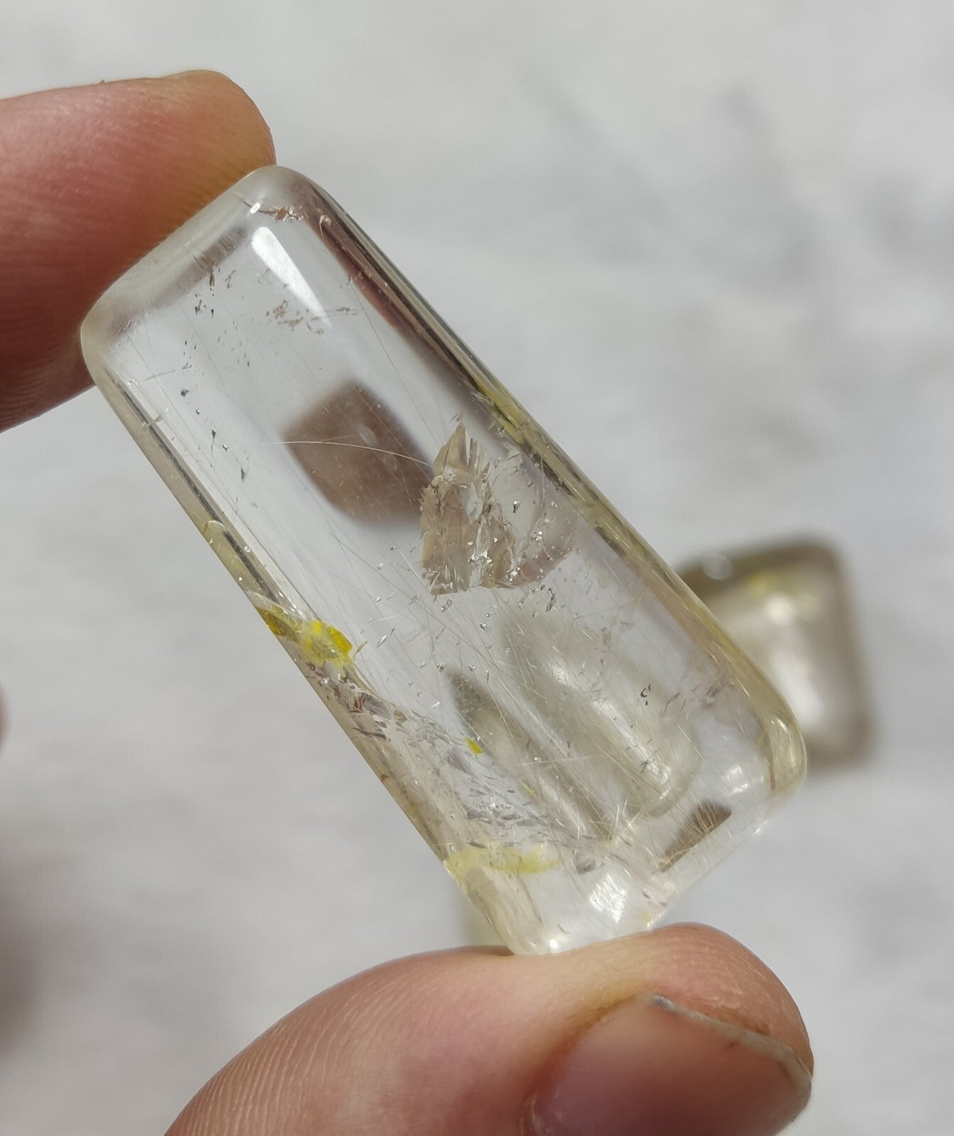 An amazing lot of Rutilated polished quartz tumbles 51 grams