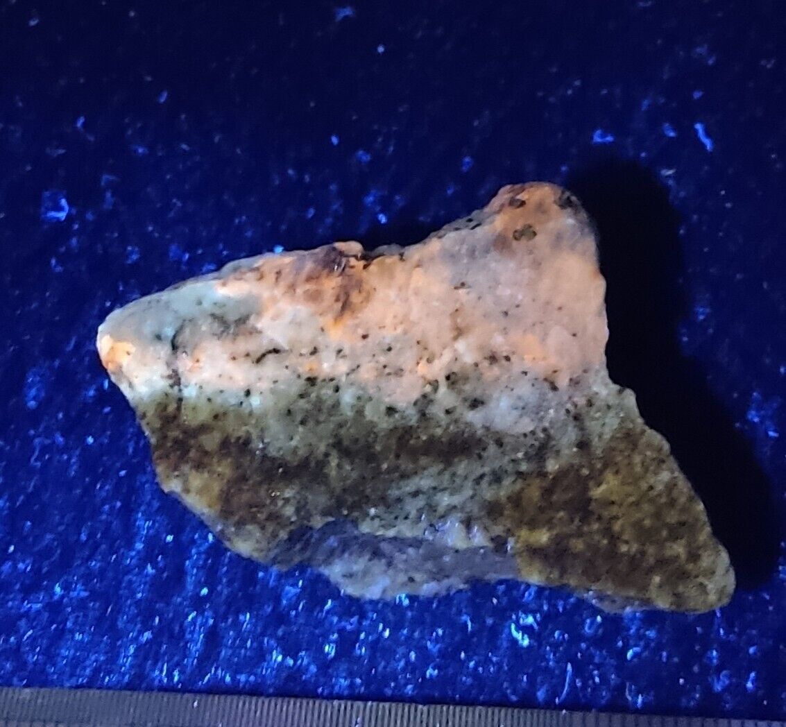 An Aesthetic specimen of fluorescent lazurite on matrix with pyrite 50 grams