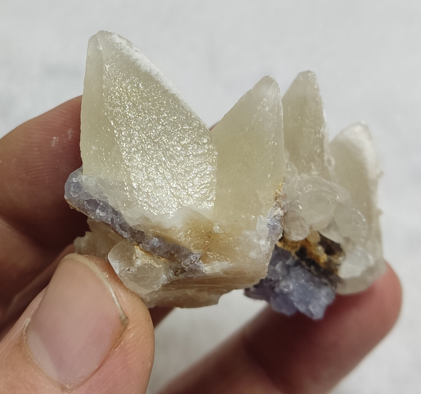 An Aesthetic Naturally terminated specimen of dogtooth calcite 55 grams