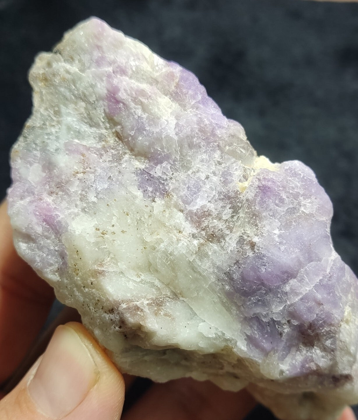 An amazing specimen of fluorescent rough hackmanite chunk 237 grams