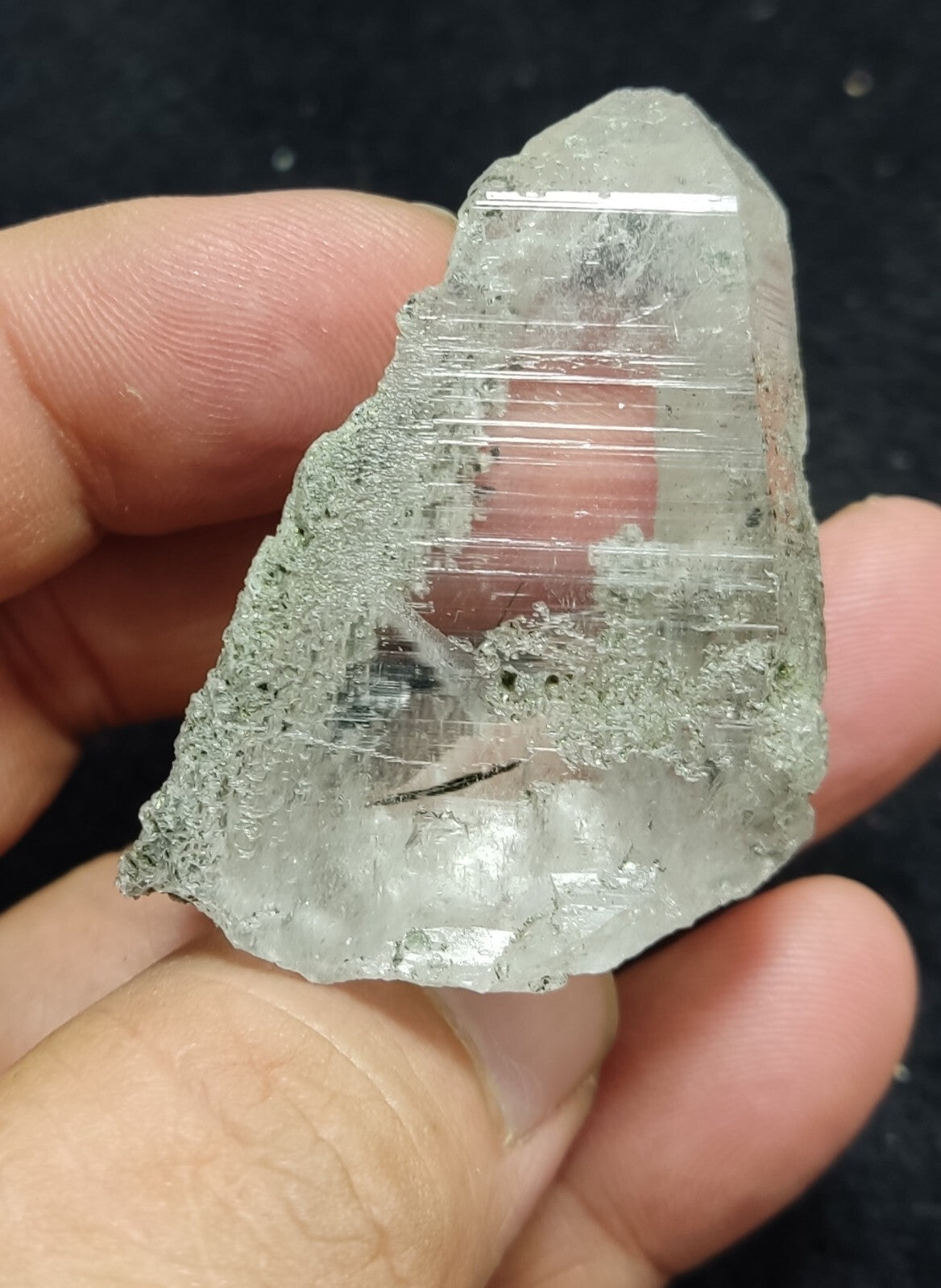 An Aesthetic Natural terminated chlorite quartz specimen 43 grams