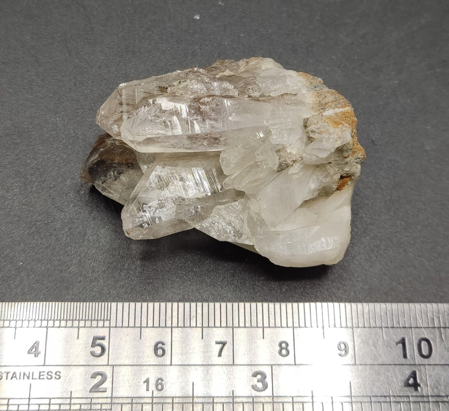 An Aesthetic specimen of rutiles included quartz crystal 41 grams