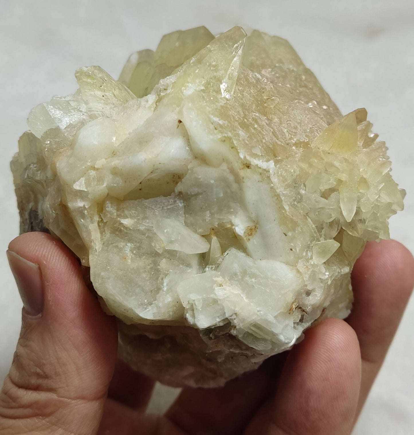An Aesthetic Naturally terminated specimen of dogtooth calcite 722 grams