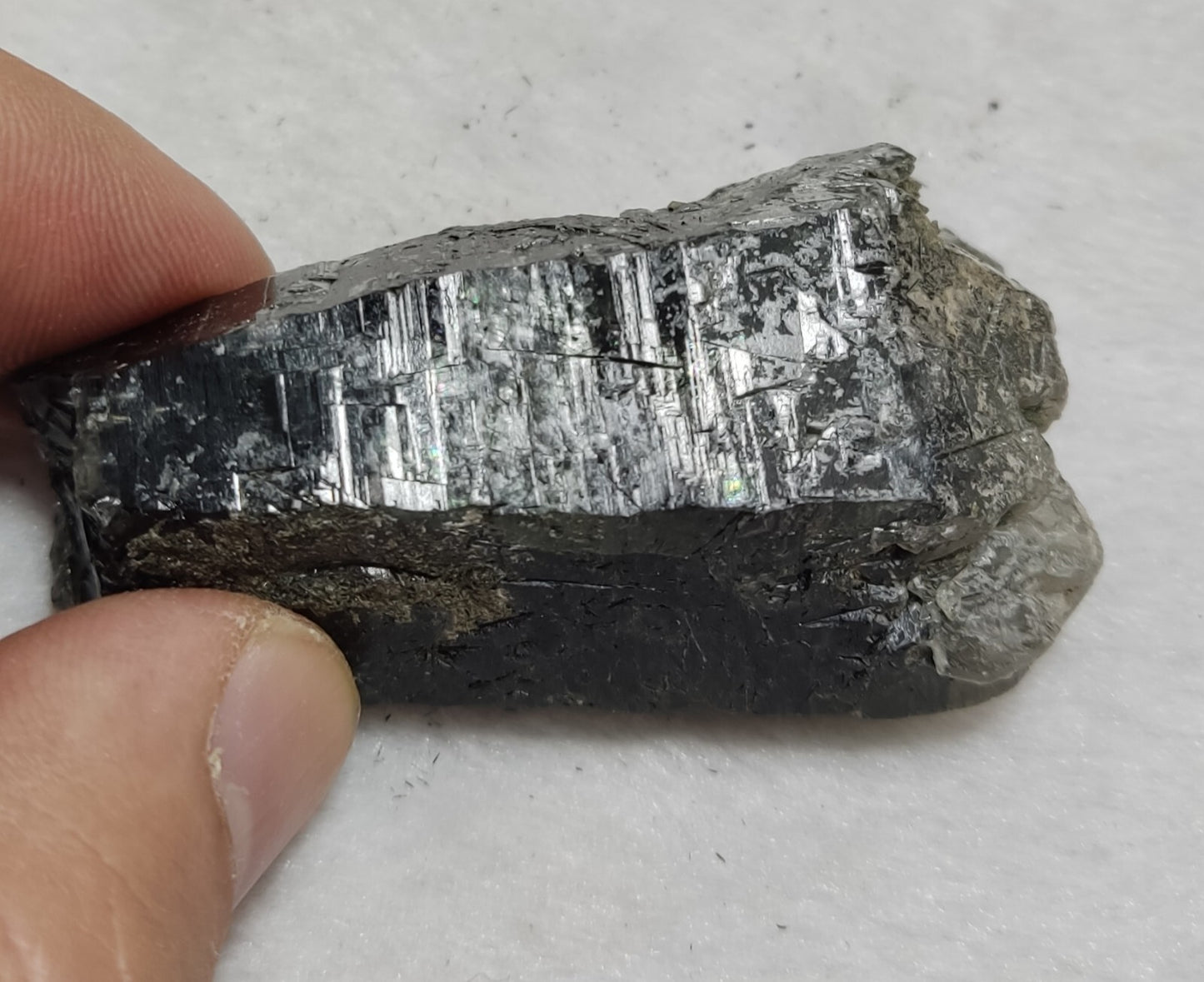 An Aesthetic Natural terminated Chlorite Quartz crystal specimen 66 grams