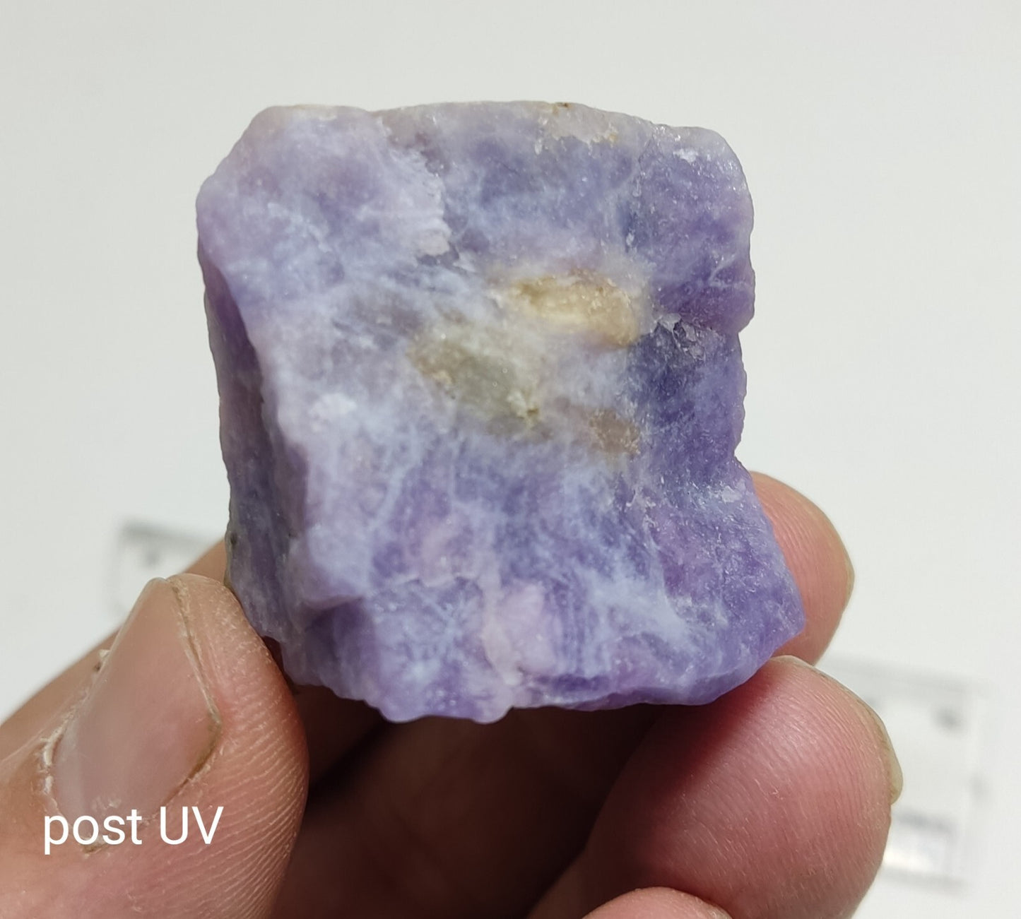 An amazing specimen of hackmanite highly Tenebrescent 47 grams