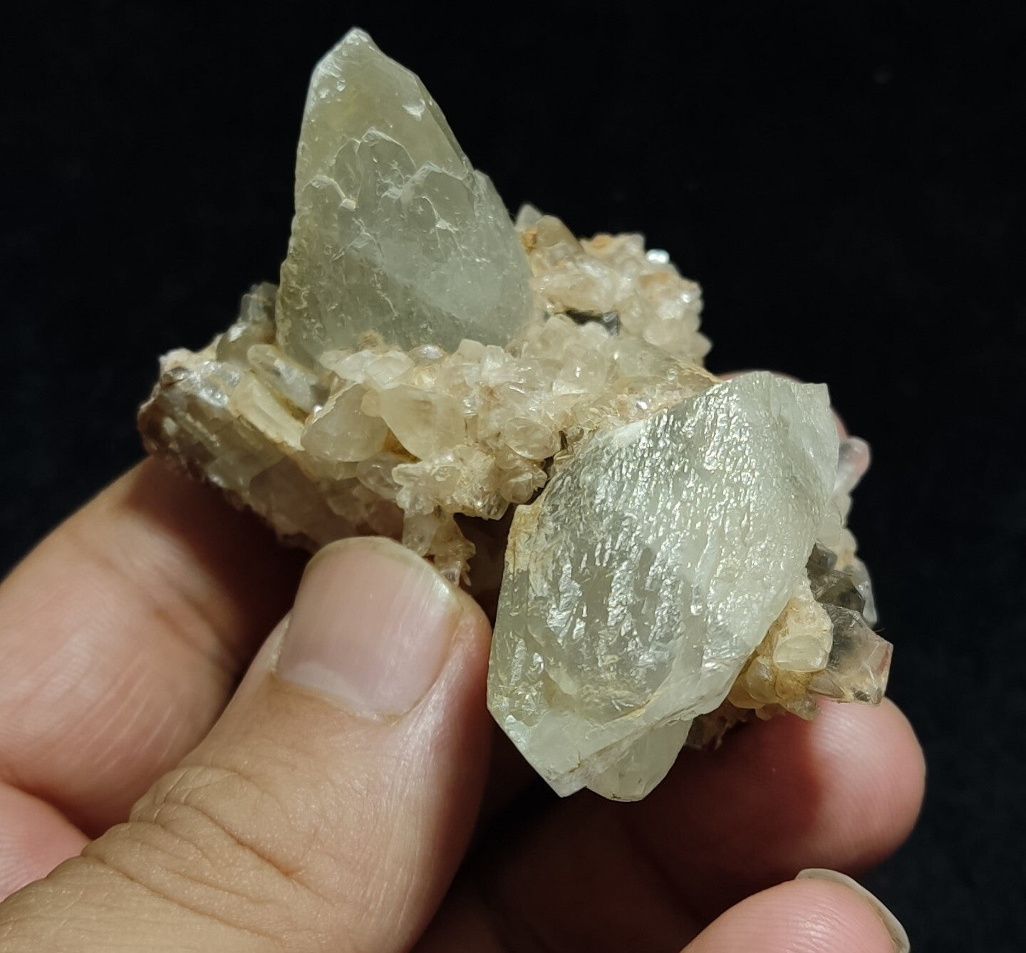 Natural Calcite Crystals Specimen 117 grams