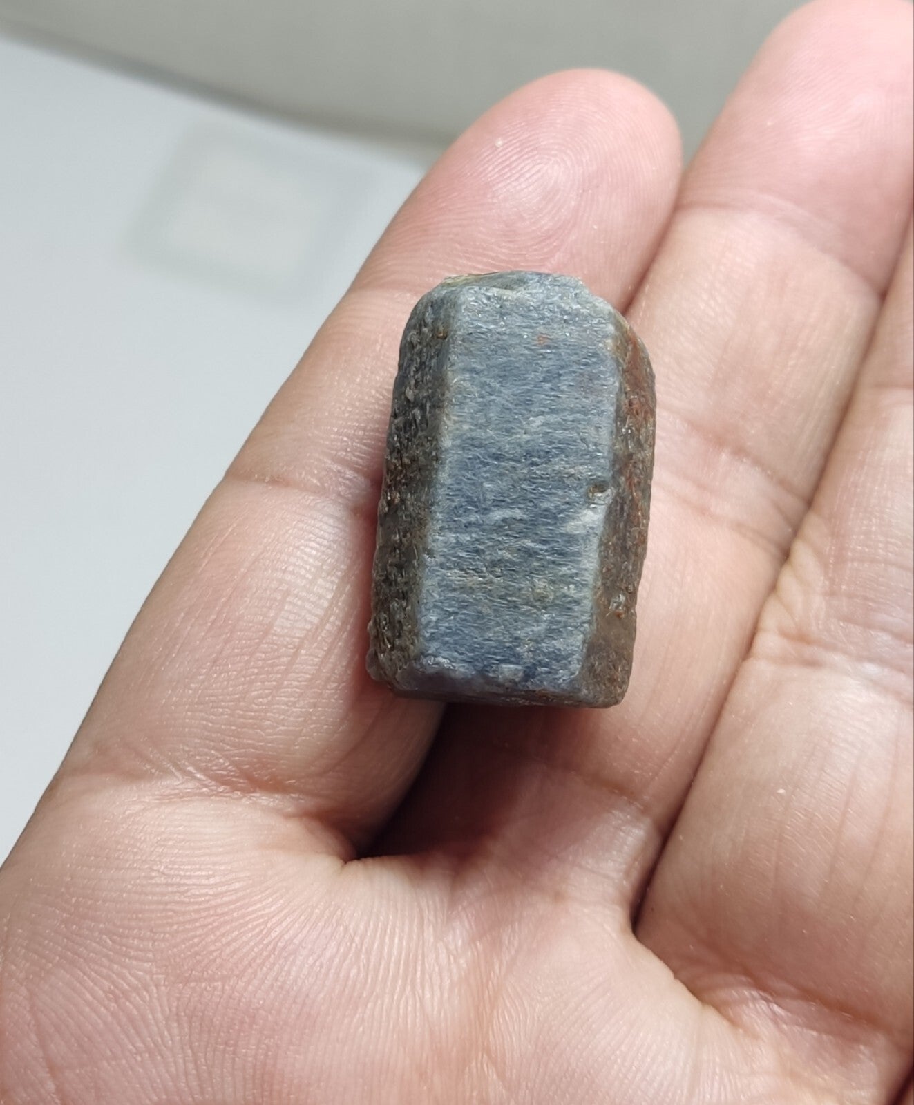 An aesthetic specimen of terminated sapphire crystal 23 grams