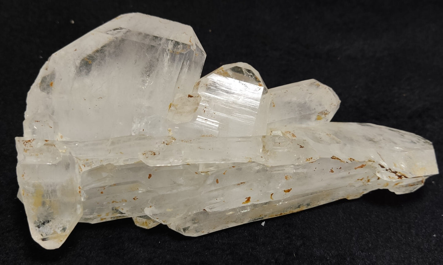 An amazing specimen of terminated faden Quartz crystal 320 grams