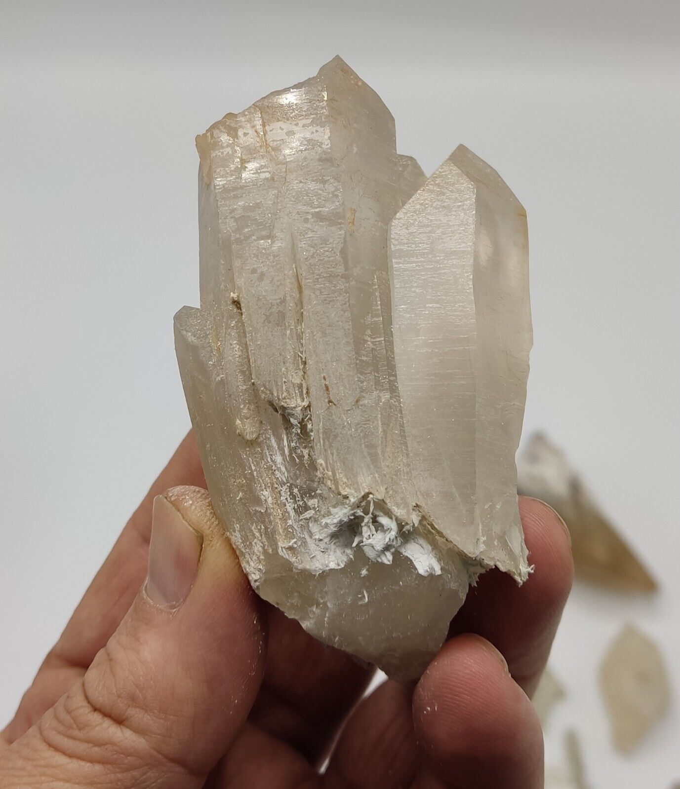 850 grams Amphibole/Chlorine Mixed quartz crystals