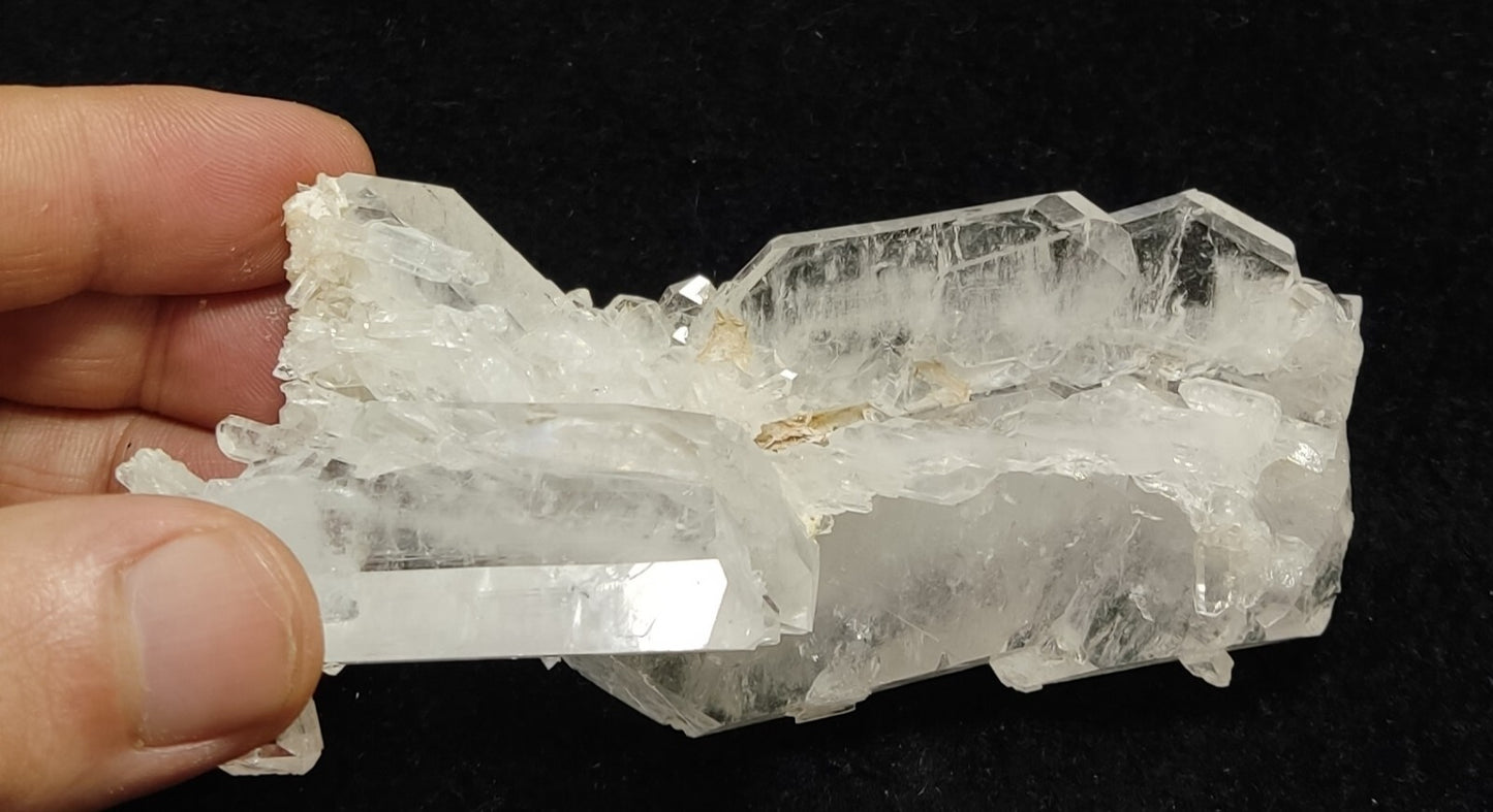 An Aesthetic terminated specimen of faden Quartz cluster 141 grams