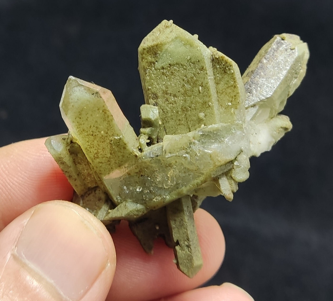An Aesthetic specimen of chlorite quartz 23 grams