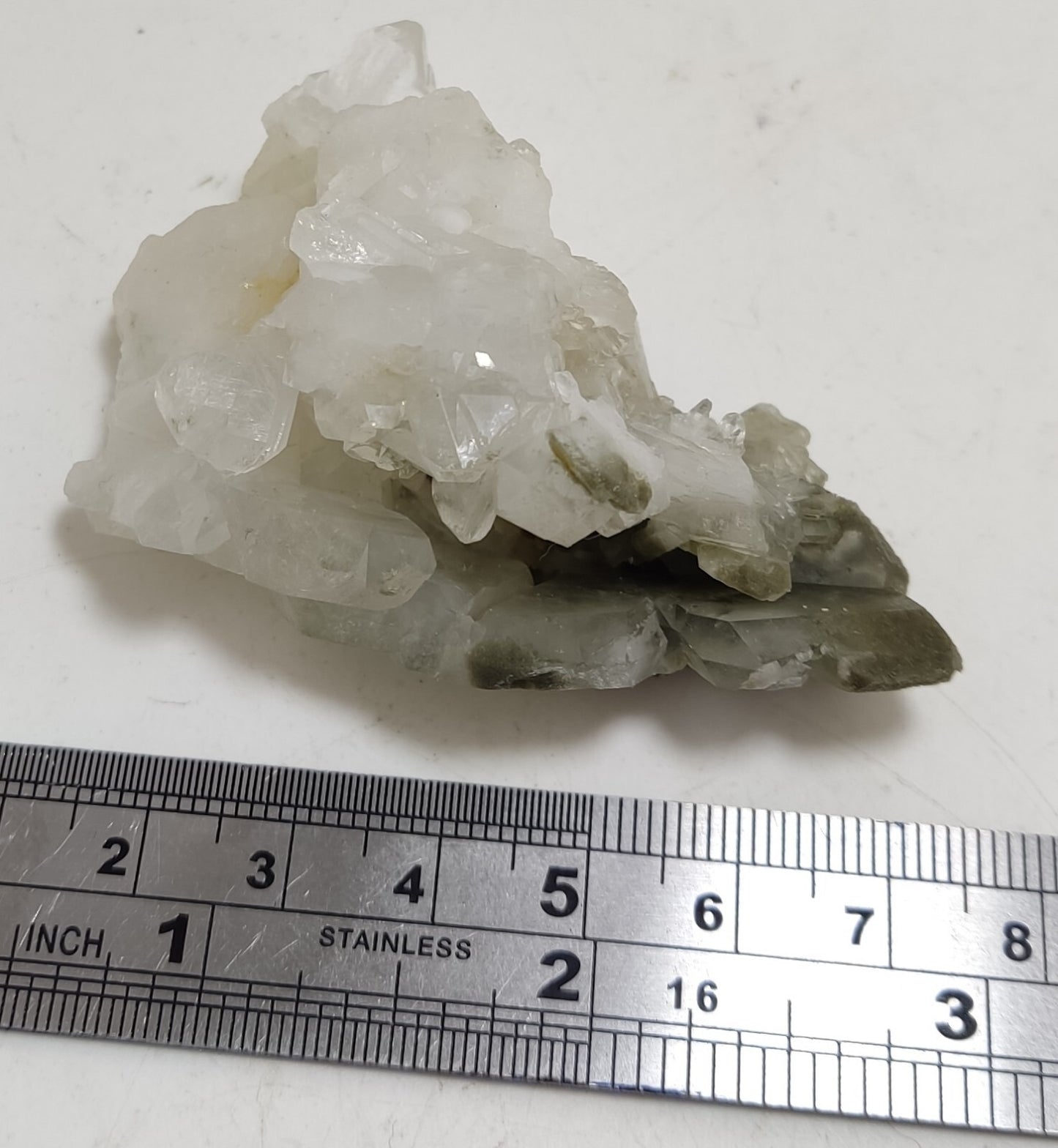 An Aesthetic Natural Quartz specimen with chlorite inclusions 58 grams