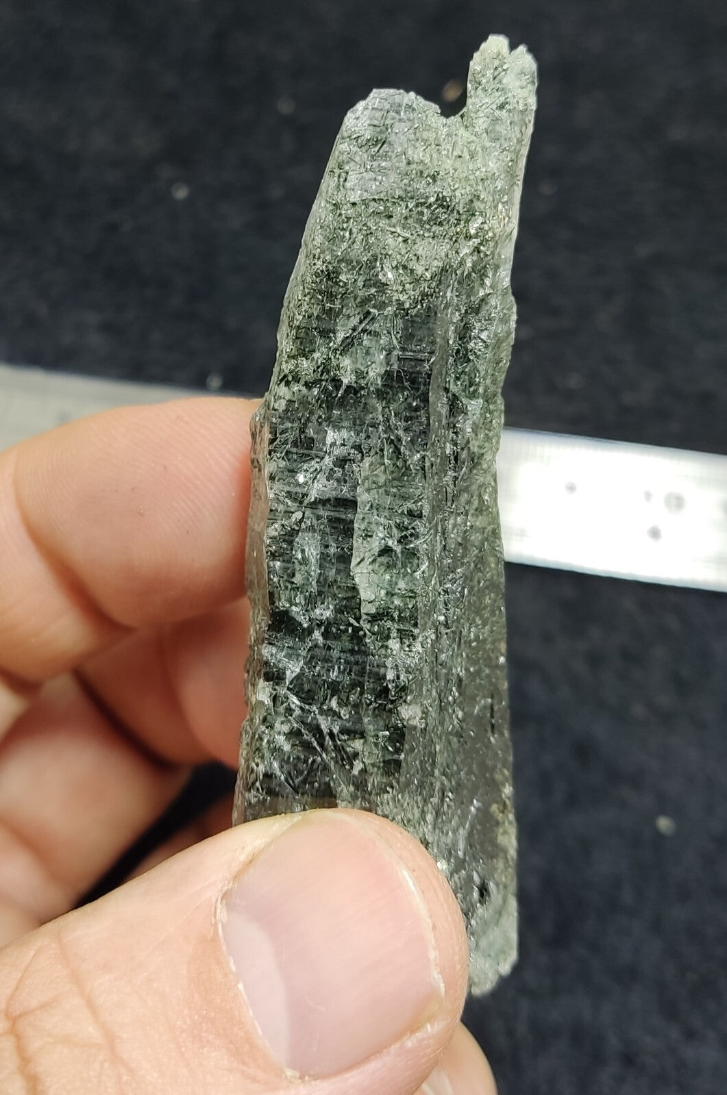 An Aesthetic Natural terminated Chlorite Quartz crystal specimen 39 grams