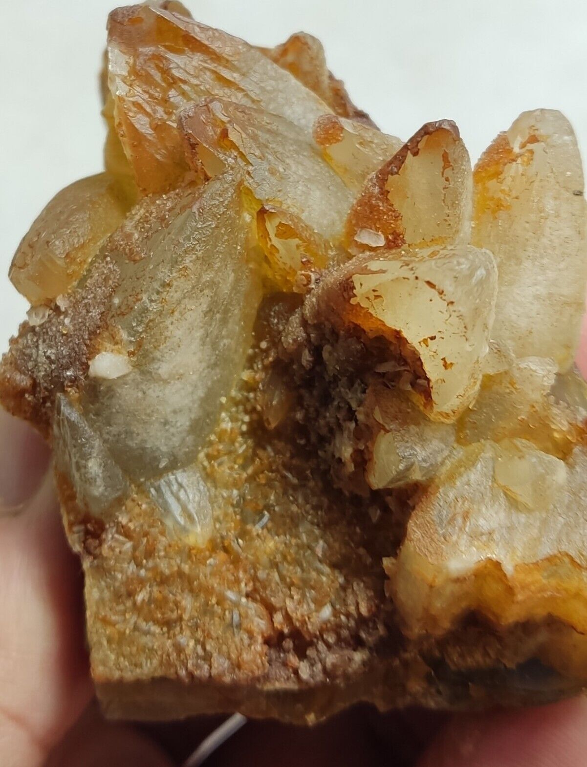 An Aesthetic Naturally terminated specimen of dogtooth calcite 168 grams