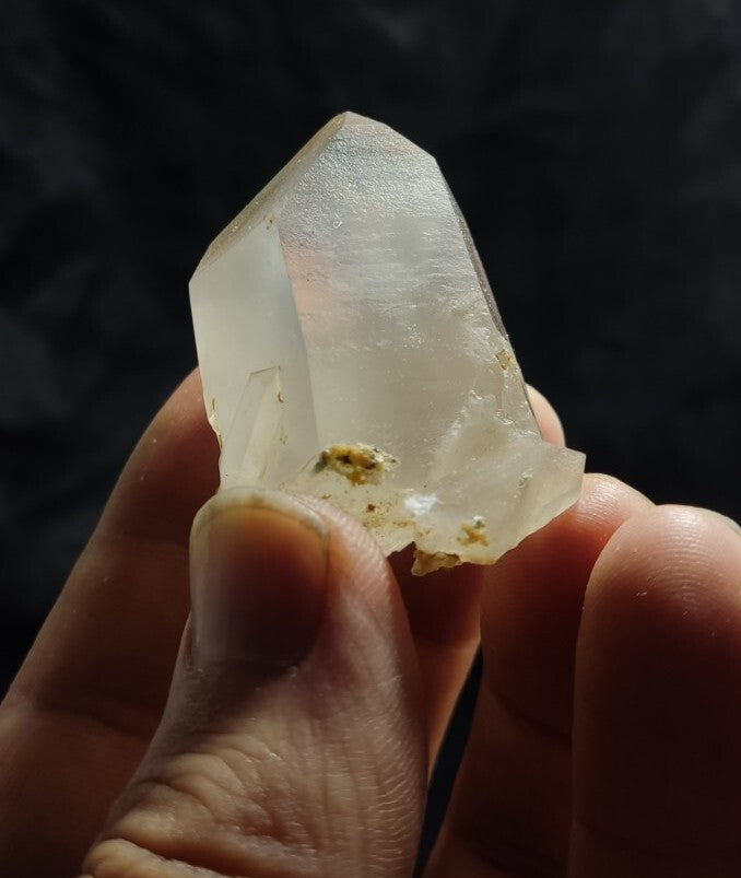 Terminated Quartz Crystal With Amphibole Inclusions 60 grams