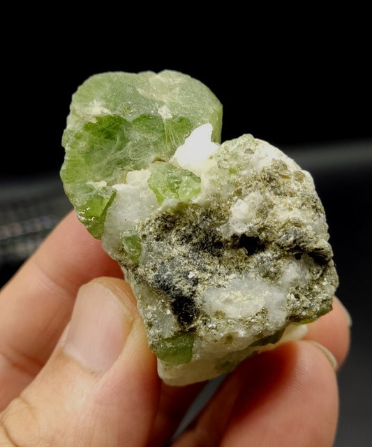 An amazing specimen of diopside crystal 65 grams