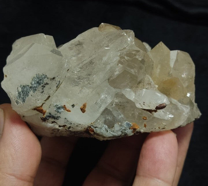 Natural terminated Quartz Specimen with Siderite 412 grams