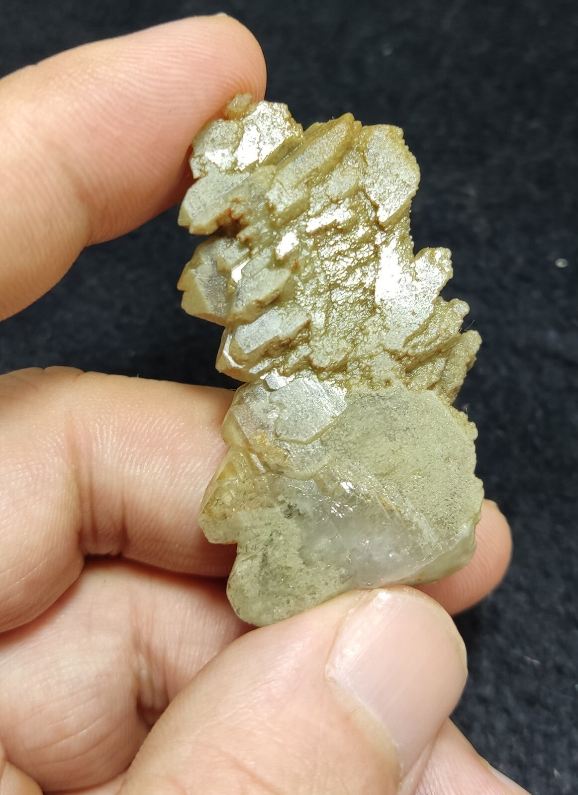 An Aesthetic specimen of chlorite quartz 24 grams