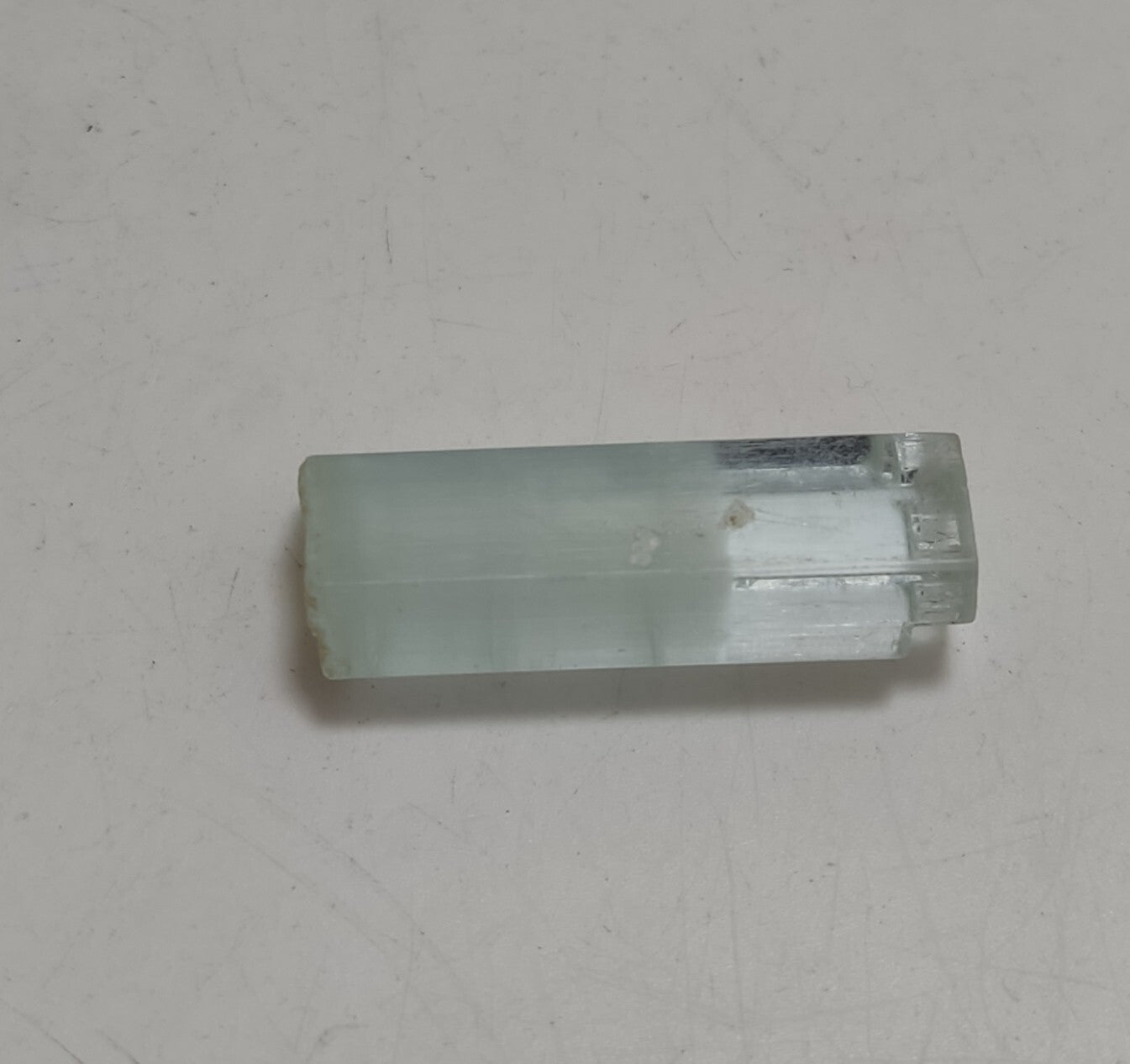An Aesthetic specimen of double terminated aquamarine crystal 6 grams